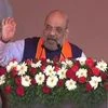 Amit Shah offers prayers at Sithananda Temple, holds roadshow in Puduchhery