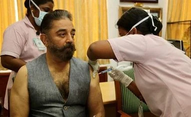 'Vaccination against corruption next month:' Kamal Haasan gets Covid jab Kamal Haasan