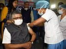 Ravi Shankar Prasad Union Minister Ravi Shankar Prasad getting vaccinated in Patna, Bihar