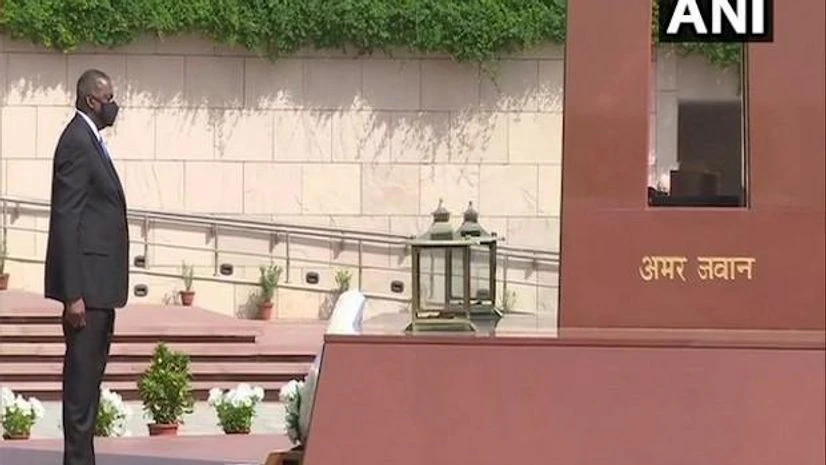 Lloyd Austin, US defence secretary Lloyd Austin at National War Memorial