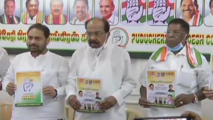 Congress Puducherry assembly election manifesto 2021 Congress Puducherry assembly election manifesto 2021