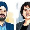 Bipin Preet Singh & Upasana Taku, Co-Founders, Mobikwik. Illustration: Ajay Mohanty