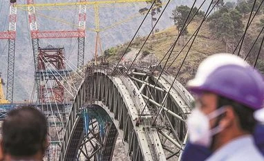 Bihar bridge collapse: Construction firm's guard missing, feared dead railways, Chenab Bridge, world's highest railway bridge
