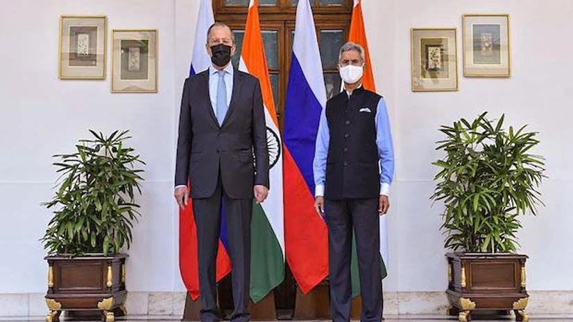 External Affairs Minister S Jaishankar , Minister of Foreign Affairs of the Russian Federation Sergey Lavrov External Affairs Minister S Jaishankar welcomes Minister of Foreign Affairs of the Russian Federation Sergey Lavrov before a meeting, in New Delhi | Photo: PTI