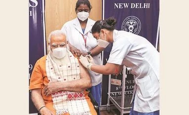 PM Narendra Modi takes second dose of Covid-19 vaccine at AIIMS Narendra Modi