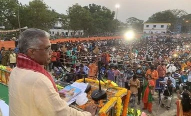 BJP's Ghosh stopped from campaigning by police for 'flouting' Covid norms Dilip Ghosh
