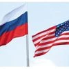 US Russia flag