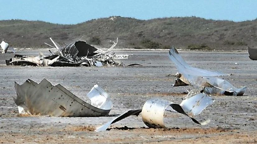 rocket debris rocket debris