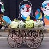 Covid-19, coronavirus, street vendor, vegetable seller, masks