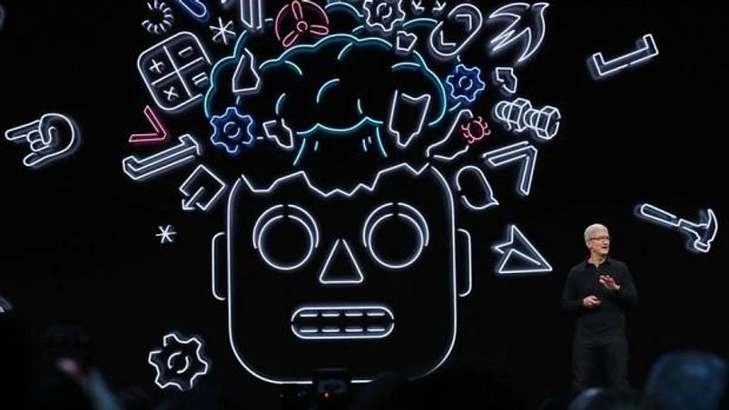 Tim Cook on stage at Apple WWDC keynote session Apple, Tim Cook, WWDC