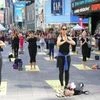 Times Square Yoga Day celebration