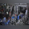 Rescuers, debris, bomb blast, bangladesh, dhaka Rescuers, debris, bomb blast, bangladesh, dhaka