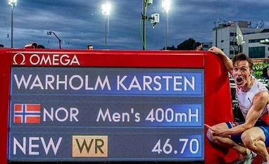 Karsten Warholm breaks 29-year-old world record in 400m hurdles Karsten Warholm