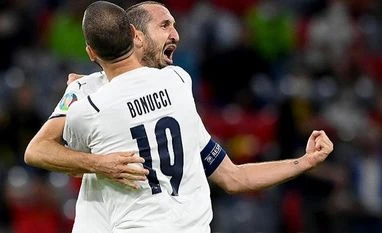 AP source: Italy's Giorgio Chiellini moving to Major League Soccer's LAFC Leonardo Bonucci, Giorgio Chiellini, Italy football team, Euro 2020