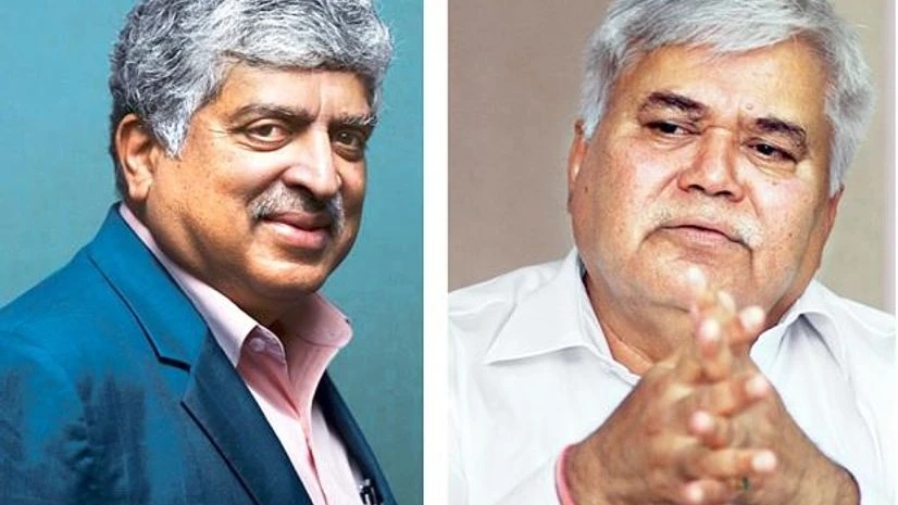 R S Sharma, Nandan Nilekani R S Sharma, Nandan Nilekani