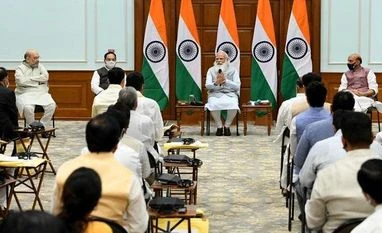 PM Modi chairs first in-person Union Cabinet meet in over a year Union Cabinet, Modi govt