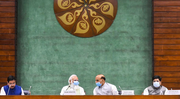PM Modi chairs meeting of NDA floor leaders ahead of monsoon session