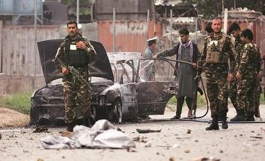 Amid Taliban offensive, rockets target Afghan president's palace presidential palace in Kabul