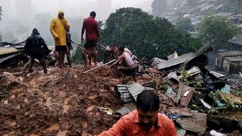 Raigad landslide, Mumbai rain Raigad landslide, Mumbai rain