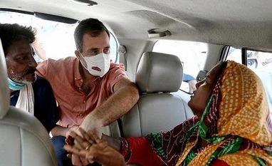 Rahul Gandhi meets family of minor girl raped, killed in Delhi's Nangal Rahul Gandhi