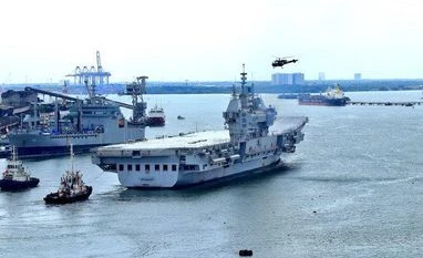 India's first indigenous aircraft carrier, Vikrant, begins sea trial INS Vikrant