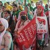 women, farmers, protests, AIKS