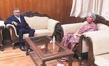 Tata Sons Chairman N Chandrasekaran meets FM Nirmala Sitharaman N Chandrasekaran, Nirmala Sitharaman