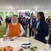 Modi with P V Sindhu