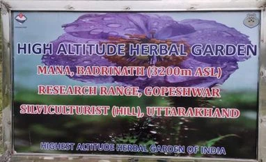 Country's highest herbal park inaugurated near Indo-China border in U'khand herbal park