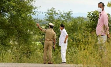 Mysuru gangrape case: 5 including a juvenile arrested, 1 absconding Karnataka Home Minister Araga Jnanendra visits tthe scene of crime at the Chamundi hill in connection with the recent gangrape case, in Mysuru (Photo: PTI)