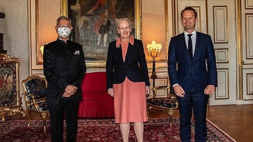 Jaishankar, Queen Margrethe II of Denmark, Jeppe Kofod Jaishankar, Queen Margrethe II of Denmark, Jeppe Kofod