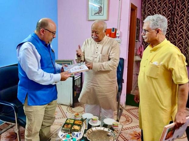 US acting ambassador Atul Keshap meets RSS Chief Mohan Bhagwat