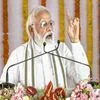 Prime Minister Narendra Modi addresses during laying foundation stone of Raja Mahendra Pratap Singh State University in Aligarh