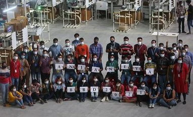 Flipkart Team at Flipkart’s fulfilment centre in Kolar working for The Big Billion Days event.