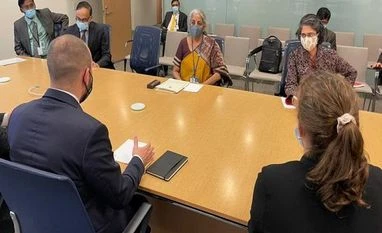 FM Nirmala Sitharaman meets top WTO official amid push for vax IPR waiver Nirmala Sitharaman