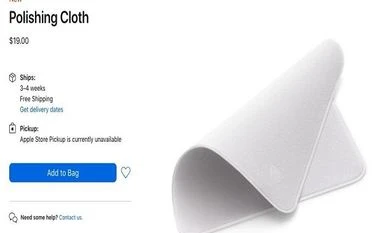 Apple's $19 screen-cleaning cloth sets high bar for brand extras Apple Screen Cleaning Cloth