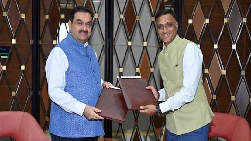 Gautam Adani, Chairman of the Adani Group with Kalyan Krishnamurthy, CEO, Flipkart Group at the signing of Cleartrip stake acquisition by Adani group. Gautam Adani, Chairman of the Adani Group with Kalyan Krishnamurthy, CEO, Flipkart Group at the signing of Cleartrip stake acquisition by Adani group.