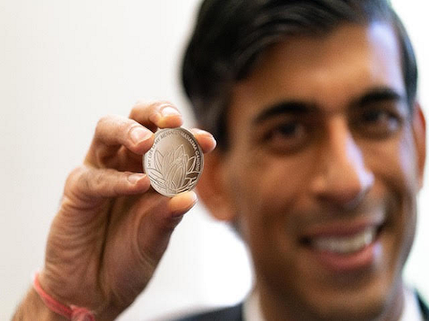 UK min Rishi Sunak releases new Gandhi commemorative coin to mark Diwali