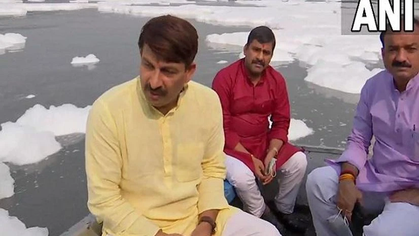 Manoj Tiwari, Yamuna river, pollution Manoj Tiwari, Yamuna river, pollution