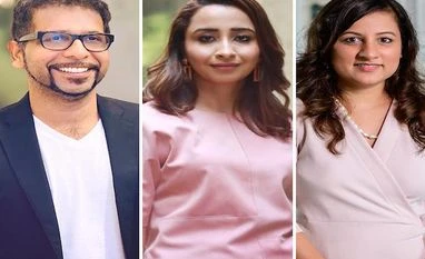 Good Glamm Group co-founders, Darpan Sanghvi (L), Priyanka Gill (C) & Naiyya Saggi (R) Good Glamm Group co-founders, Darpan Sanghvi (L), Priyanka Gill (C) & Naiyya Saggi (R)