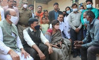 Mandaviya visits households in UP village to push for Covid vaccination Mansukh lal Mandaviya