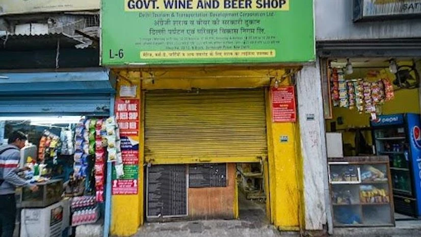 A deserted government liquor shop after the government announced a permanent shutdown of liquor shops as a new excise policy comes into effect, in New Delhi (Photo: PTI) A deserted government liquor shop after the government announced a permanent shutdown of liquor shops as a new excise policy comes into effect, in New Delhi (Photo: PTI)
