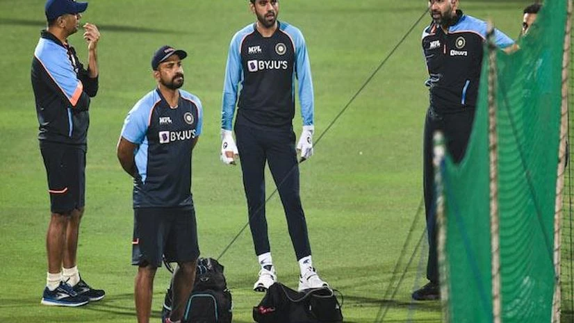 Indian cricket team during a practice session, in Jaipur (Photo: PTI) Indian cricket team during a practice session, in Jaipur (Photo: PTI)