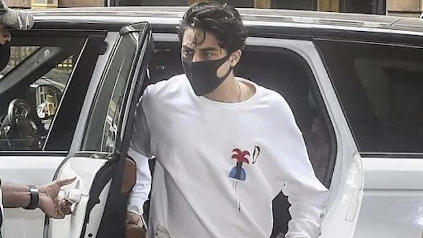 Aryan Khan arrives at the NCB office to mark his attendance in a drugs case in Mumbai (Photo: PTI) Aryan Khan arrives at the NCB office to mark his attendance in a drugs case in Mumbai (Photo: PTI)