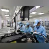 Dixon Technologies Workers assemble smartphones at Dixon Technologies' Padget Electronics Pvt factory in Noida (Photo: Bloomberg)