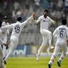 Mohammed Siraj celebrates the wicket of New Zealand batter Tom Latham during the 2nd day of the 2nd test match between India and New Zealand, at Wankhede stadium in Mumbai (Photo: PTI)