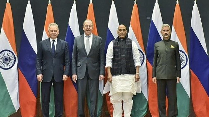 India Russia 2 2 dialogue, Rajnath Singh, S Jaishankar, Sergey Lavrov, Gen Sergey Shoigu India Russia 2 2 dialogue, Rajnath Singh, S Jaishankar, Sergey Lavrov, Gen Sergey Shoigu