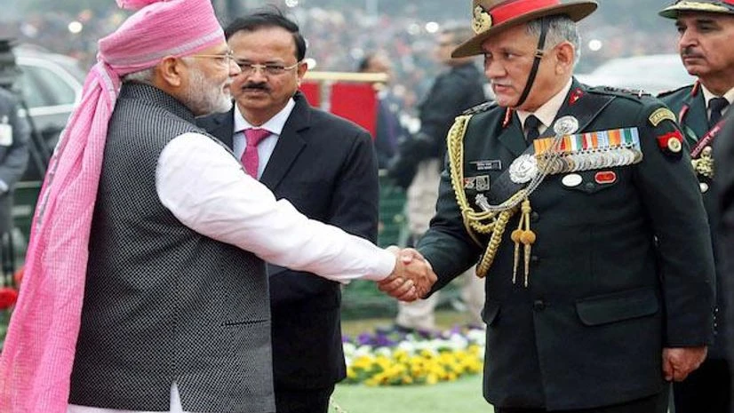 PM Narendra Modi with Gen Bipin Rawat File photo of Prime Minister Narendra Modi with Gen Bipin Rawat (Photo: PTI)