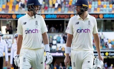 Root breaks Vaughan's record of most Test runs by England batter in year England's Joe Root and Dawid Malan leave the field at stumps on day 3 of the First Ashes Test (Photo: Reuters)
