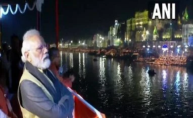 PM Modi makes midnight inspection of key development works in Varanasi Modi, Varanasi, Ganga Aarti